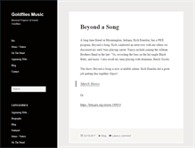 Tablet Screenshot of goldfliesmusic.com